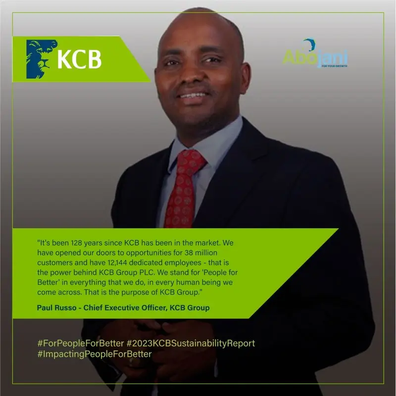 KCB Group Paul Russo - CEO 128 Years of KCB in the Market