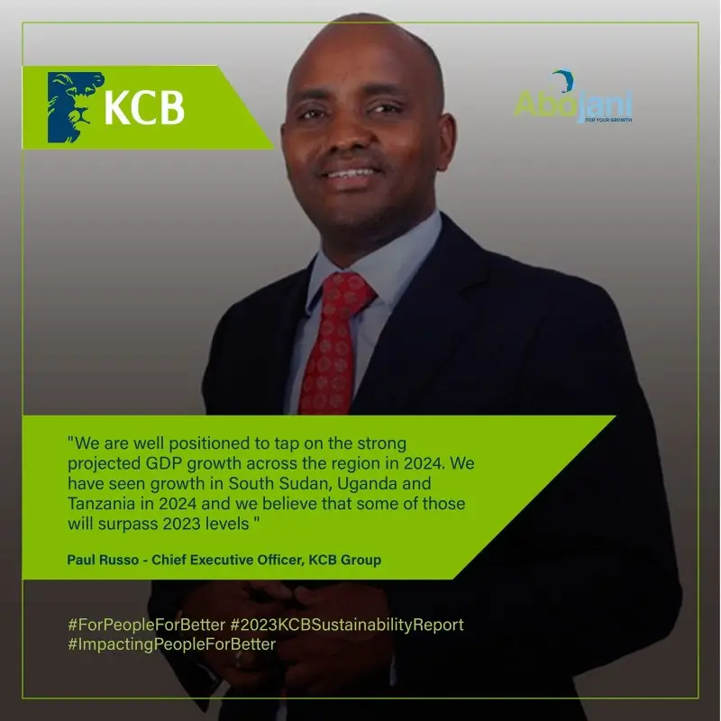 KCB Group Paul Russo - CEO. Projected Growth South Sudan, Uganda and Tanzania