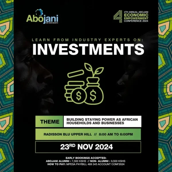 Investment via The Fourth 4th Annual Abojani Economic Empowerment Conference 2024 Non Alumni