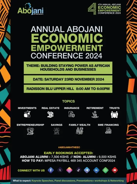 It's Here - The 4th Abojani Economic Empowerment Conference - Abojani Investment