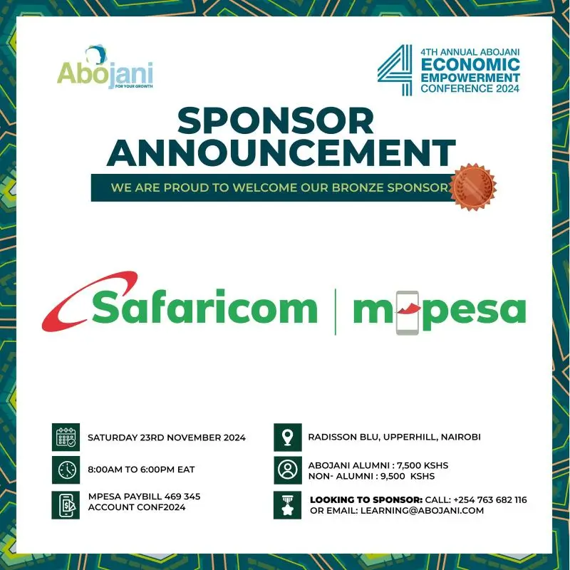 Safaricom PLC has joined the list of sponsors for our upcoming Economic Empowerment Conference