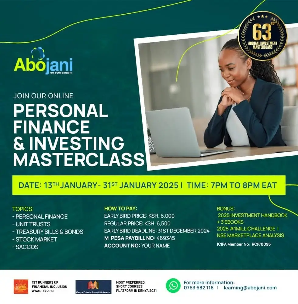 The 63rd Abojani Personal Finance and Investing Masterclass - January 2025