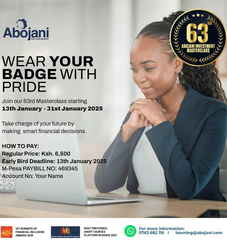 The 63rd Abojani Personal Finance Masterclass - Wear Your Bagde, Abojani