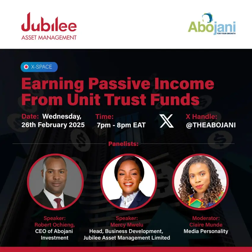 Coming up on Wednesday 26th February 2025, we will host an X-Space in partnership with Jubilee Asset Management Limited, themed “Earning Passive Income from Unit Trusts”